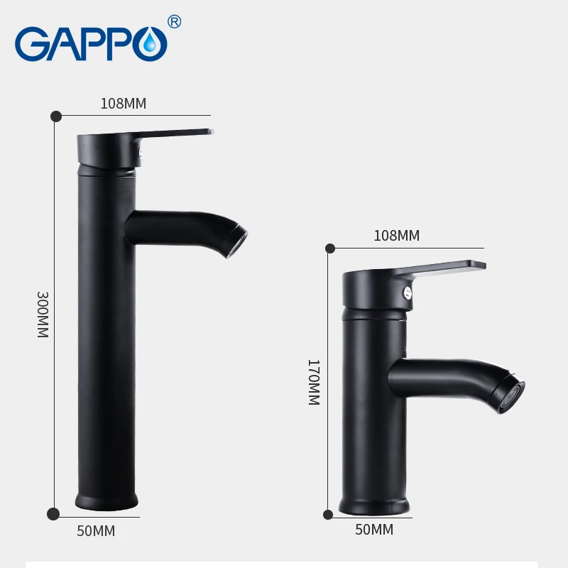 GAPPO Basin faucet mixer water stainless steel bathroom basin waterfall Deck Mounted Single Handle Faucets taps | Обустройство дома