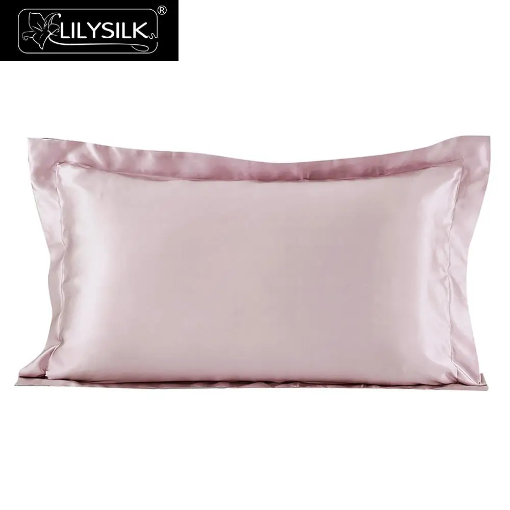 Rosy Pink Lilysilk шелковая наволочка с ушками натуральный шелк 19 Momme - Цвет: Rosy Pink