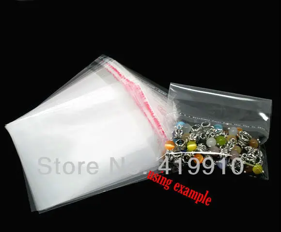Бесплатная идентификация прозрачные самоклеящиеся пластиковые пакеты бусины