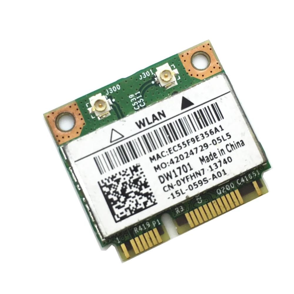 Беспроводная WLAN-карта для BCM94313HMGB BCM2070 BCM4313 DW1701 YFHN7 Half Mini PCI Express | Компьютеры и офис