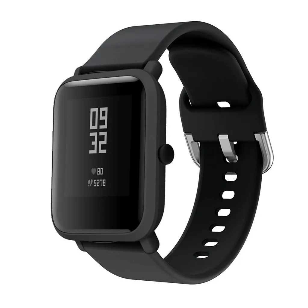 Мягкий силиконовый сменный ремешок для часов Xiaomi Huami Amazfit Bip, Молодежные часы, браслет на запястье, ремешок для спорта 524