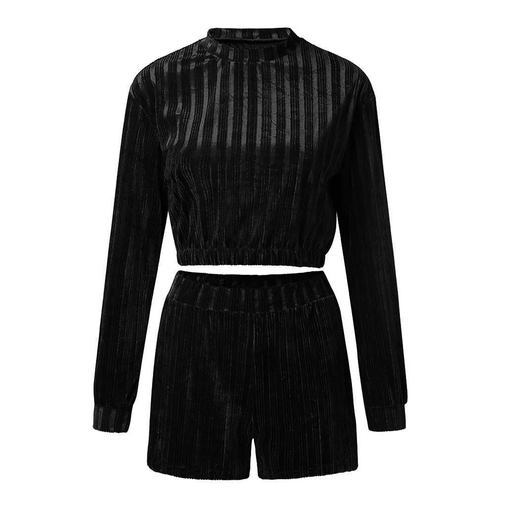 Модный женский комплект из 2 предметов облегающая мини юбка короткий топ с