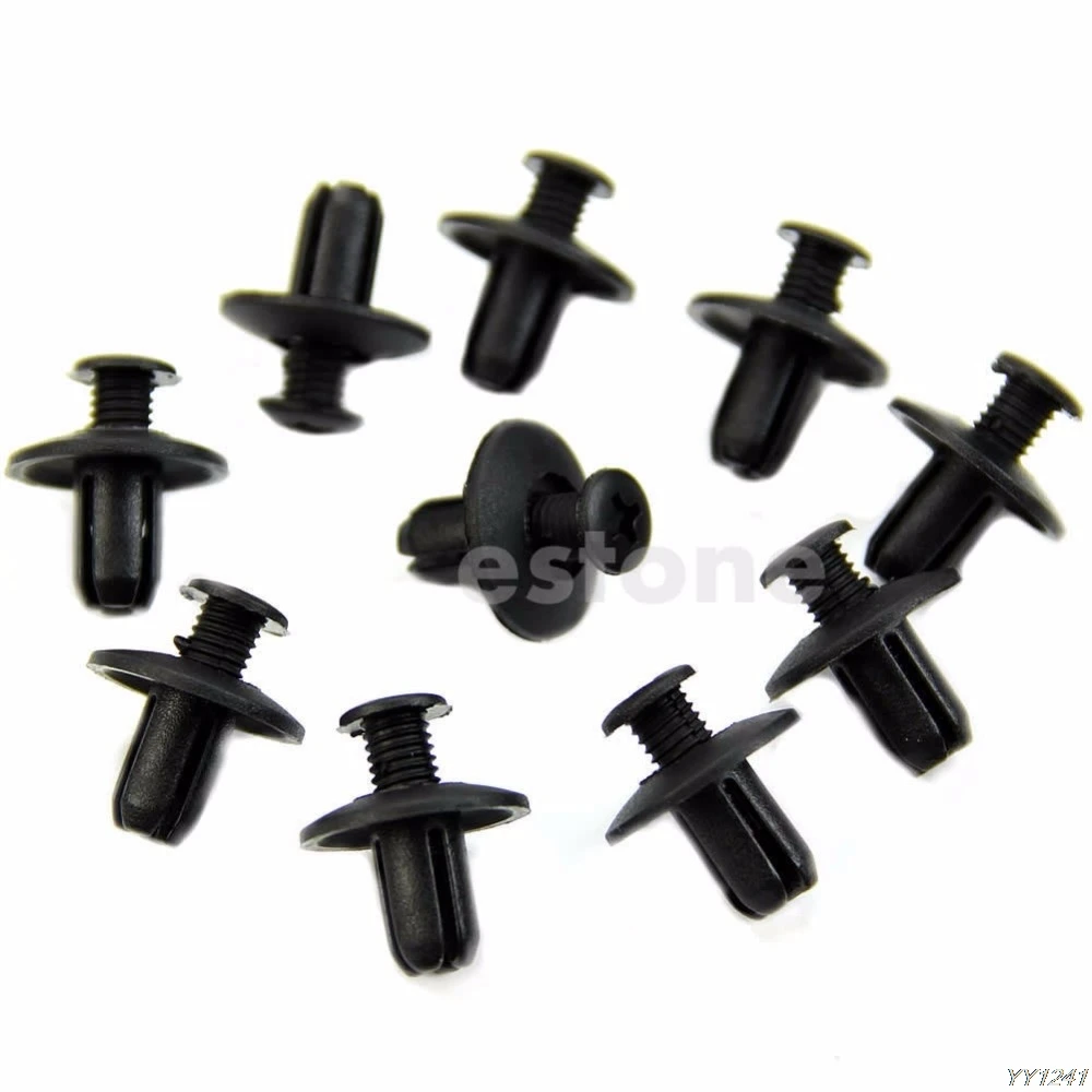 

10pcs 8mm Car Hole Dia Plastic Rivets Fastener Fender Bumper Push Pin Clips New hot sell