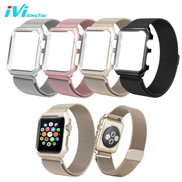 Для Apple Watch Милан случае ремень 3 1 2 группы 38 мм 42 ремешки в Нержавеющая сталь из