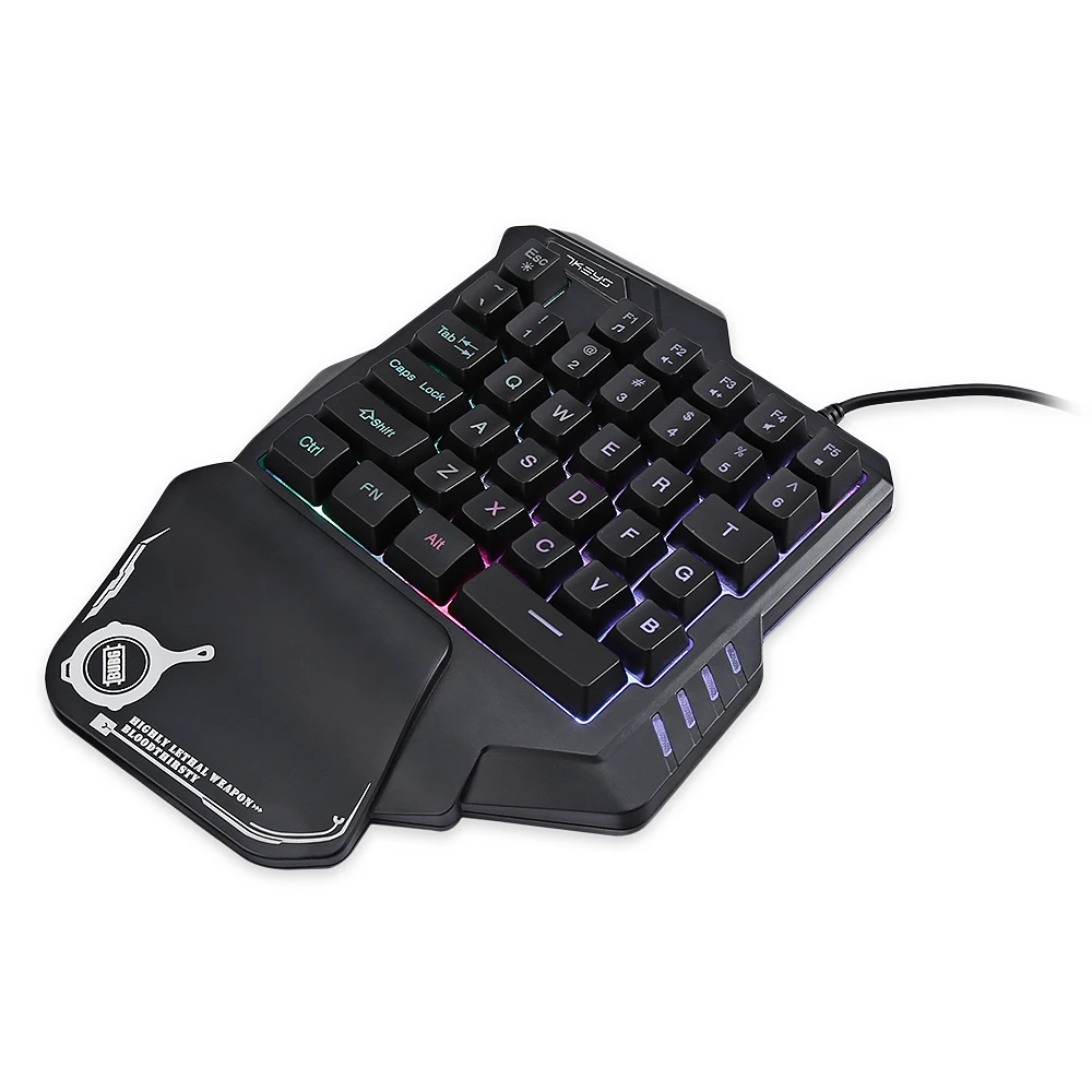 Новый G30 Портативный Проводная игровая клавиатура с светодиодный Подсветка 35