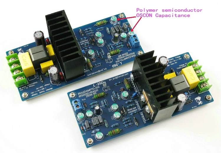 Новый LJM L25D усилитель мощности комплект AMP DIY (включает 2 канала платы) IRS2092 IRFB4020PBF 250