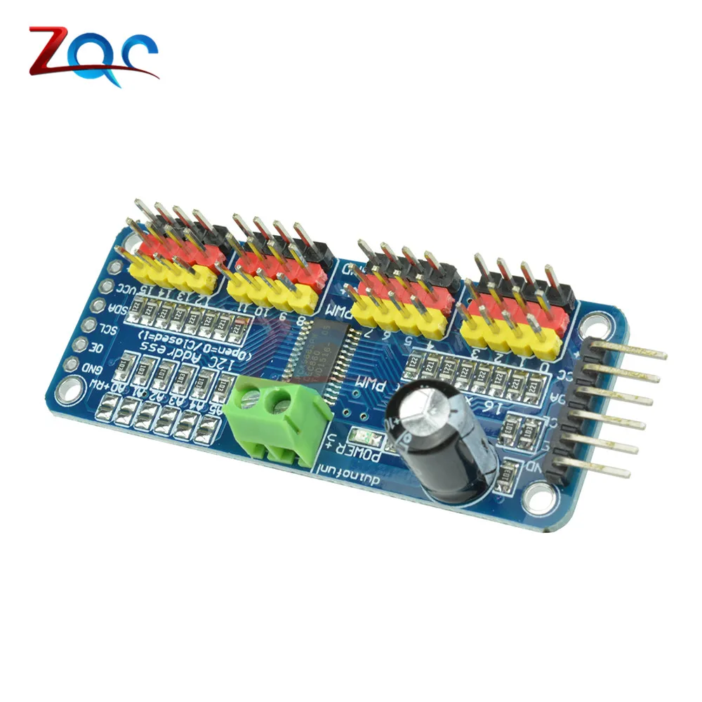 16-канальный 12-битный модуль PWM/Servo Driver-I2C интерфейса PCA9685 защитный Raspberry pi
