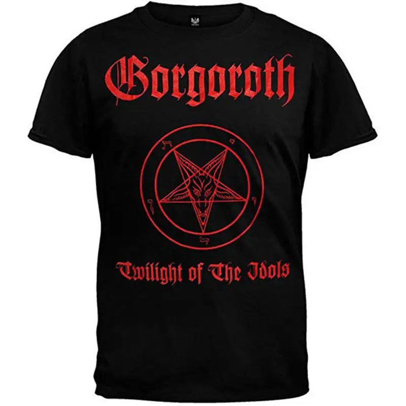 2018 летняя повседневная мужская футболка новая Gorgoroth Twilight of The Idols пентаграмма