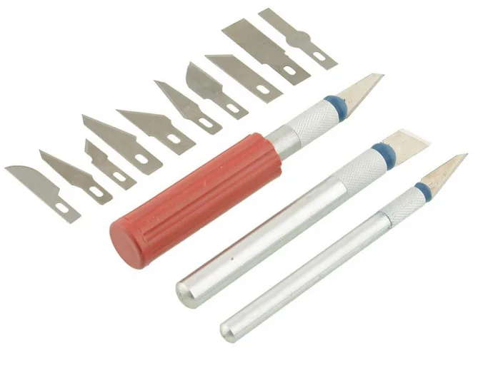 13 шт. набор ножей для резьбы с 3 ручками | Дом и сад