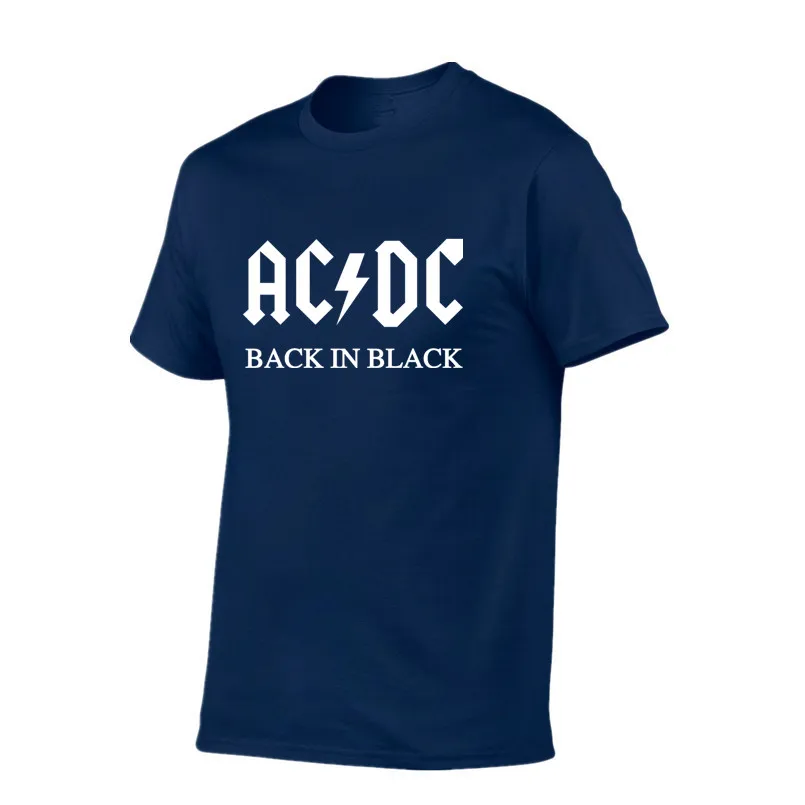 Новый стиль хит продаж 100% хлопковые футболки AC DC брендовая мужская футболка