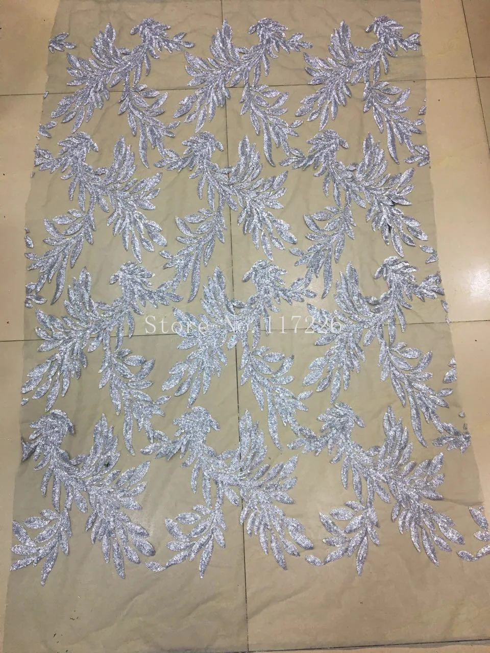 

Sequins Fabric Latest JRB-82753 Nigerian French Lace Wedding Fabric With Sequin Embroidery For Sewing