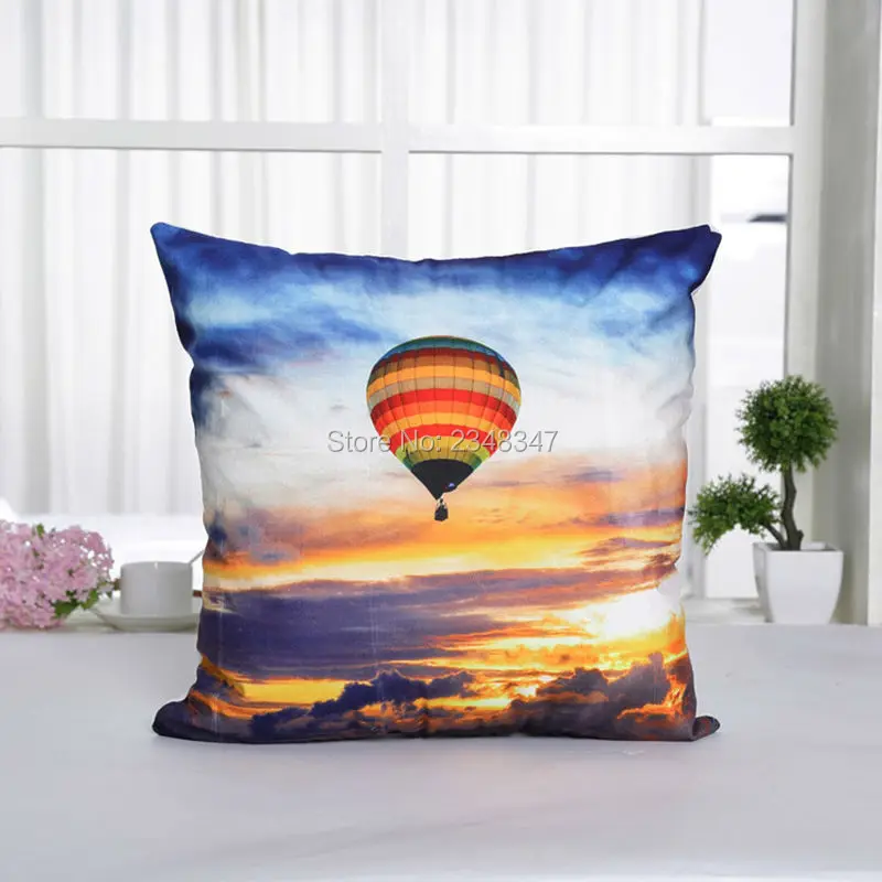 Вид Живописные пейзажи огненный воздушный шар Лавандовая роспись нарисованная