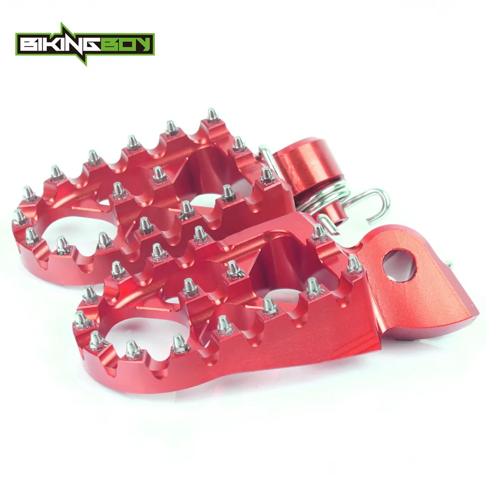 RED BIKINGBOY для Beta RR 250 300 13-17 14 RR 350 11-17 RR 390 430 480 15 16 Мотокросс подножки опоры для ног опорные подножки для езды на велосипеде - Цвет: RED