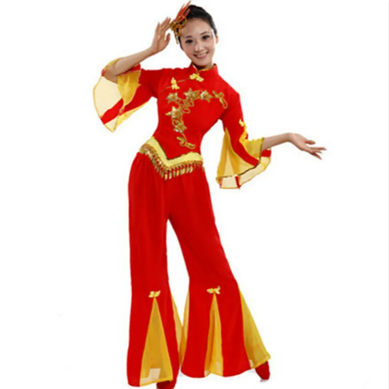 Традиционный китайский народный танцевальный костюм льва для женщин hanfu