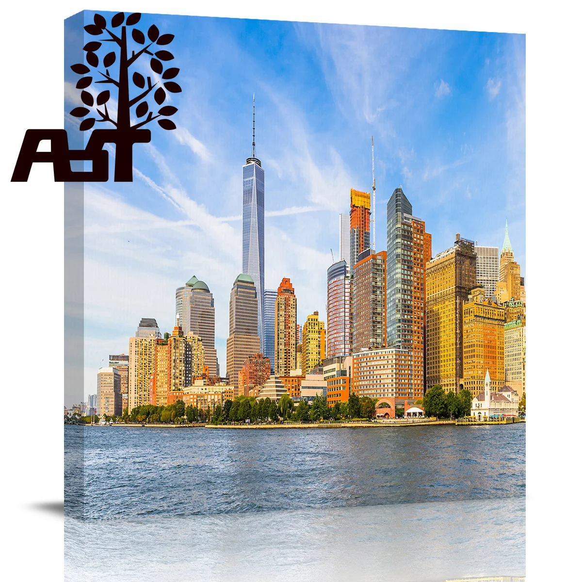 ArtStore Sky And City Oil Painting Set Gallery Wrap Unstretched Hd Prints Children Wall Art Bedroom Artwork Quotes Hotel | Дом и сад