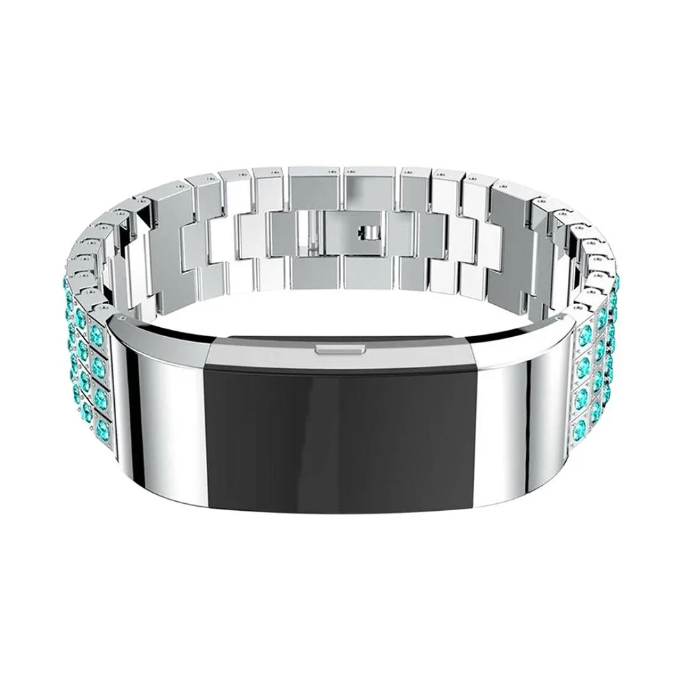 Сменный ремешок из алюминиевого сплава для смарт часов Fitbit Charge 2 металлический