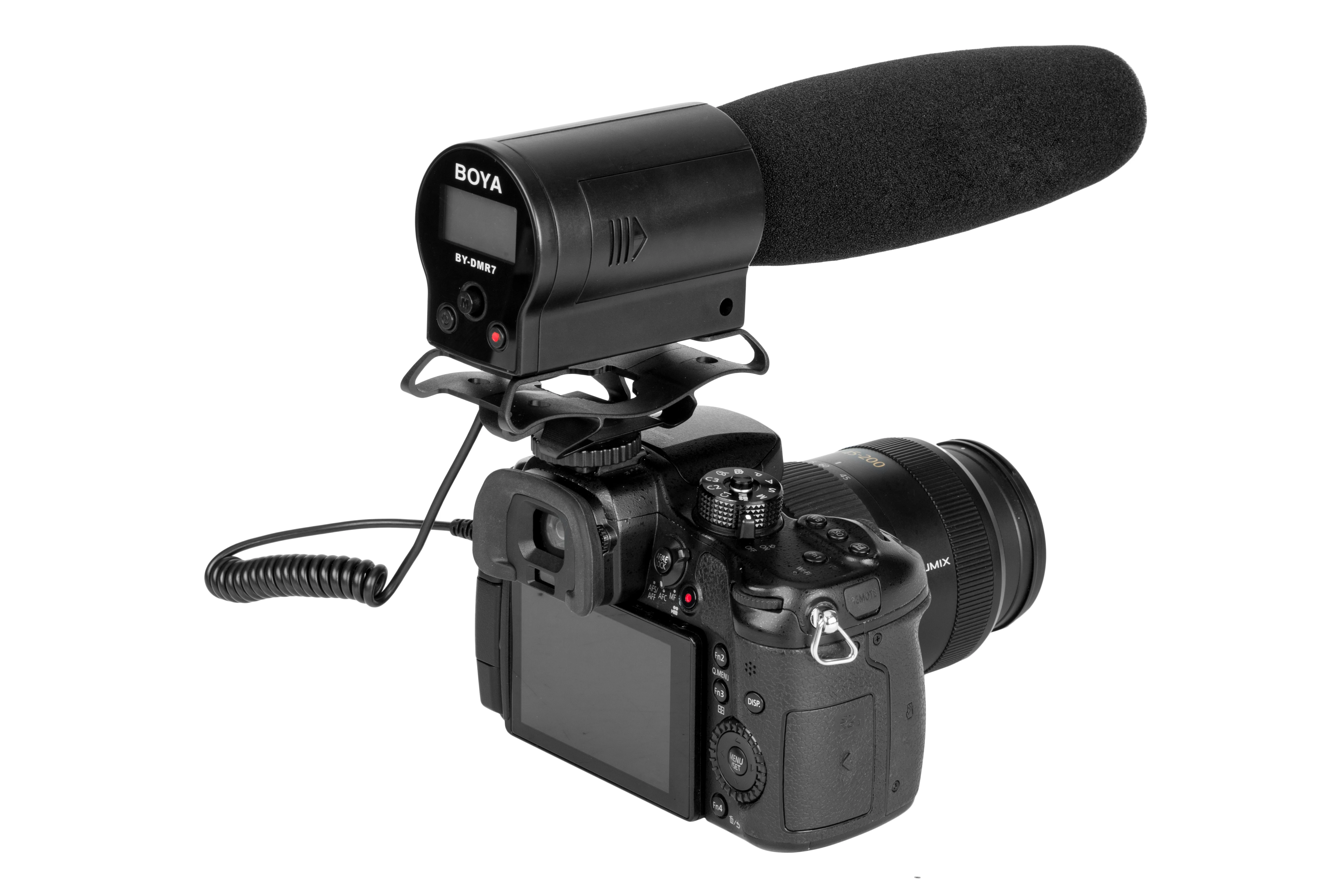 BOYA BY DMR7 супер кардиоидный конденсаторный микрофон с ЖК дисплей Дисплей Micro HDSC