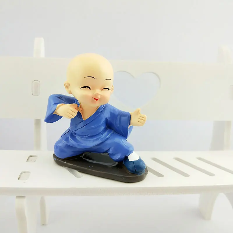 ERMAKOVA 8 видов стилей Resin Little Monk фигурка кунг-фу Шаолинь статуя монаха Будды Декор