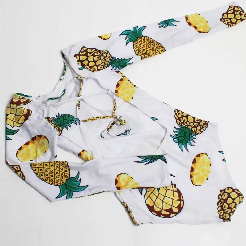 Европейский и американский сексуальный сиамский женский купальник с принтом