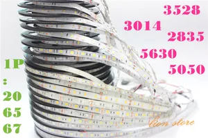 Светодиодная лента 5050, 5630, 3528, 2835, 12 В постоянного тока, ip20 6567, водонепроницаемая гибсветильник па, 5 м, 60120 светодиодов sM, декоративная лампа для автомобиля