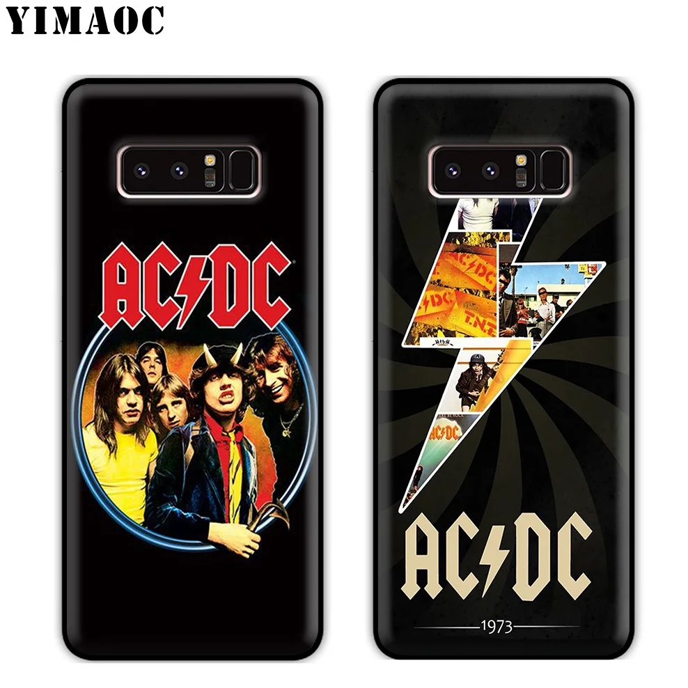 YIMAOC Led Zeppelin ACDC полосы Мягкий силиконовый чехол для samsung Galaxy Note 10 Plus 9 8 A9 A8 A6 2018 A5 A3 2017