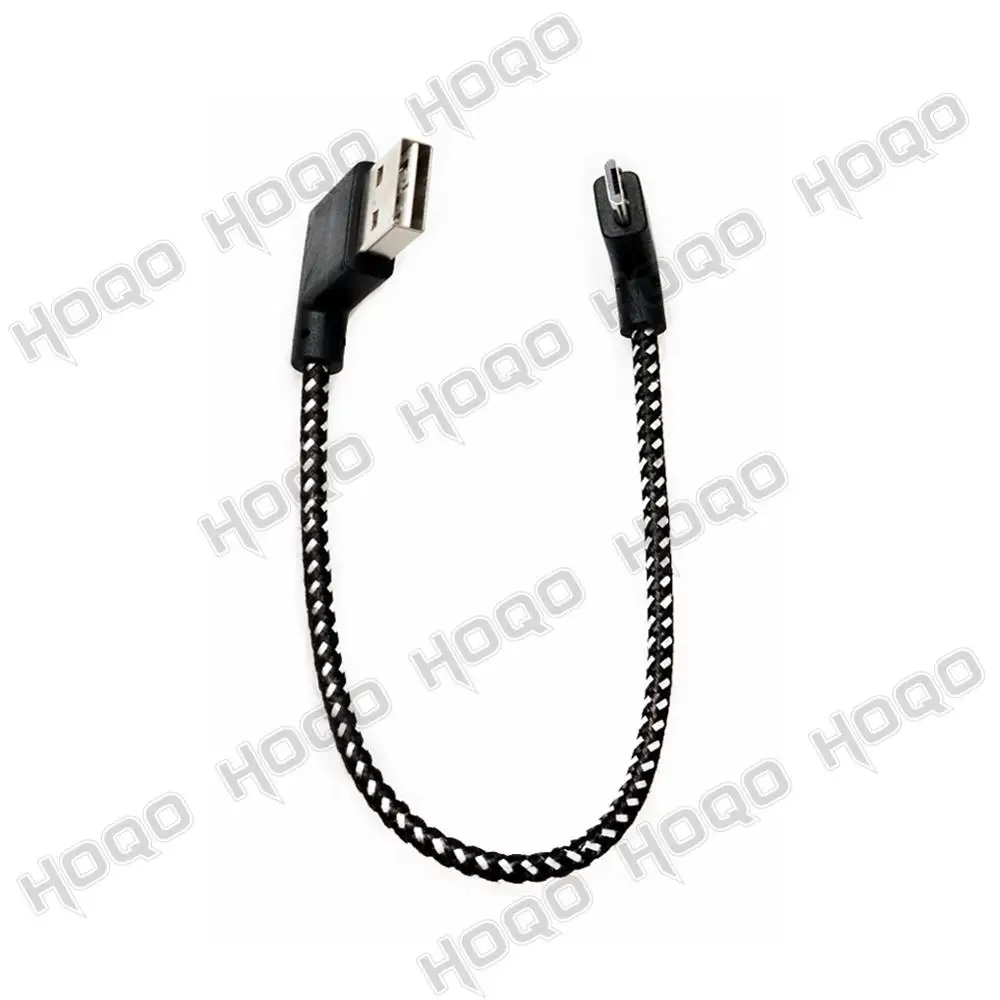 Микро Плетеный USB 2 0 штекер на левый угол микро 5pin кабель Реверсивный правый