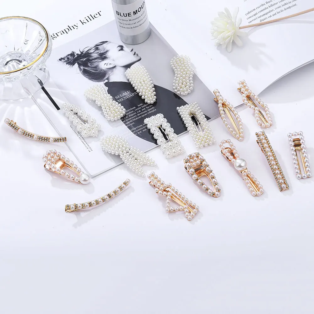Модный жемчужный бисер заколки для волос аксессуары женщин девочек корейский