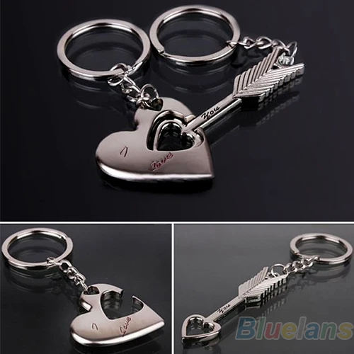 Брелок для ключей влюбленных 1 пара|couple keychain|heart keykeychain keyring |