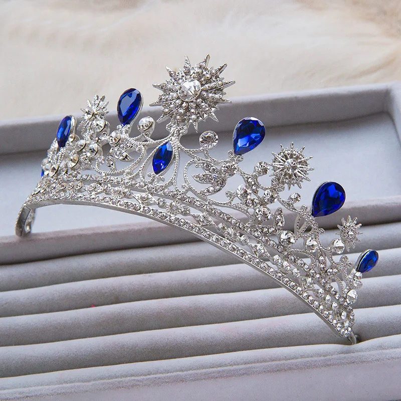 Nova flor Sparkling de cristal austriaco Tiara casamento ручная работа prateado folha pente cabelo noiva joias acessorios|flor
