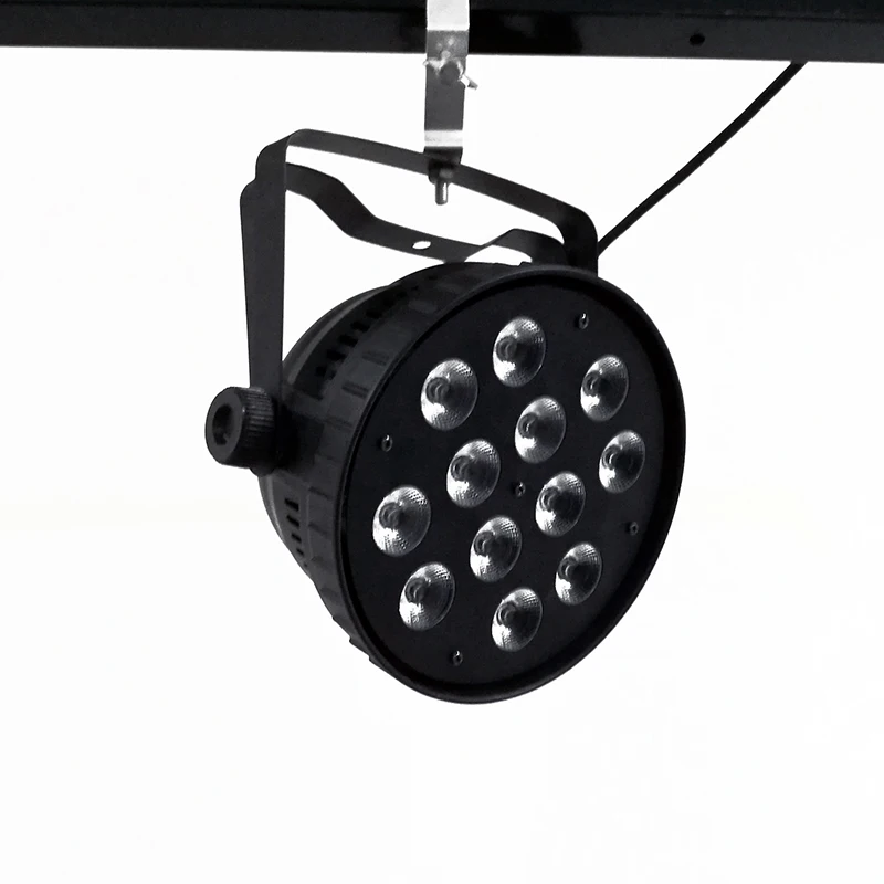 Aluminum alloy LED Can Par 12x18W RGBWA+UV Colour Lighting DMX512 Channels For Event KTV Disco Party Nightclub Ballroom Stage | Лампы и