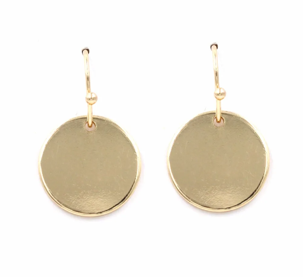 

Geometric Round Sequin Cute Disc Drop Earrings for Women