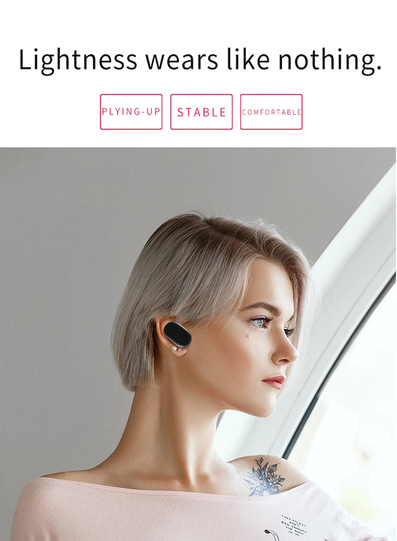 RIKYA K9 наушники Bluetooth 5,0 Earpods игровая гарнитура Bluetooth гарнитура Беспроводной мини для телефона с зарядки отделение