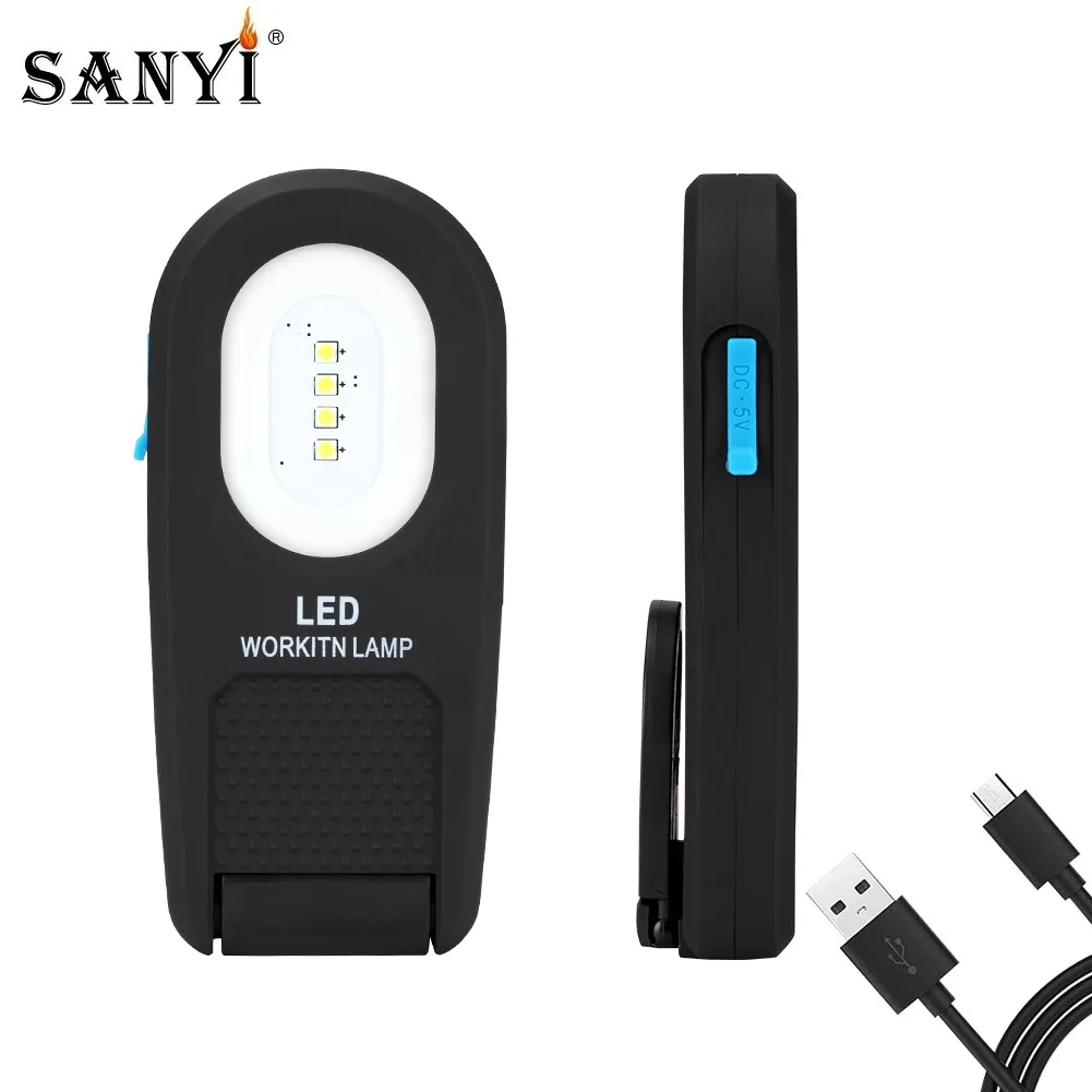 Светодиодный прожектор магнитный рабочий светильник USB зарядка вспышка осмотр