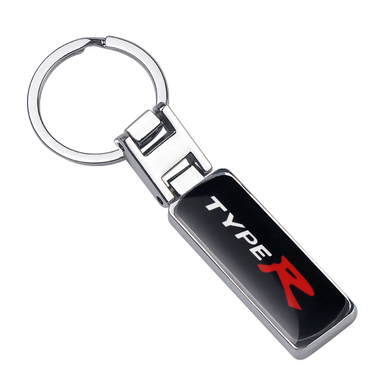 Металлический 3d брелок для ключей типа R Стайлинг автомобиля Honda Civic CRV City Accord Jazz