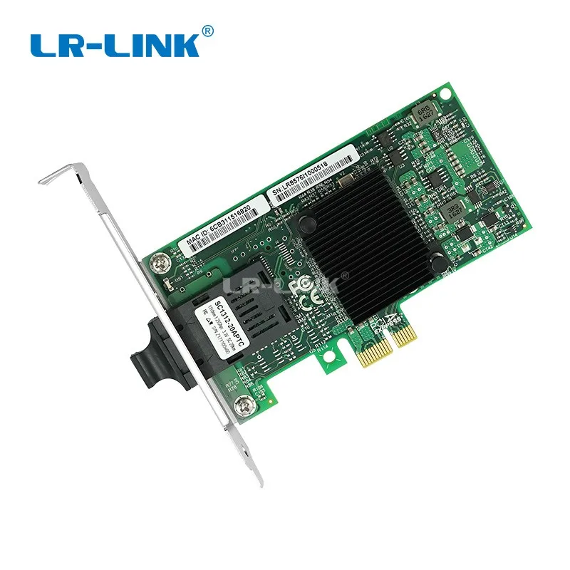Адаптер оптоволоконной сетевой карты LR-LINK 9260PF-LX gigabit ethernet PCI-Express для ПК intel 82576
