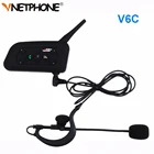 Vnetphone V6C Новый полностью дуплексный 1200 м арбитр по футболу, Арбитражный ушной крючок, Bluetooth внутренняя связь, наушники