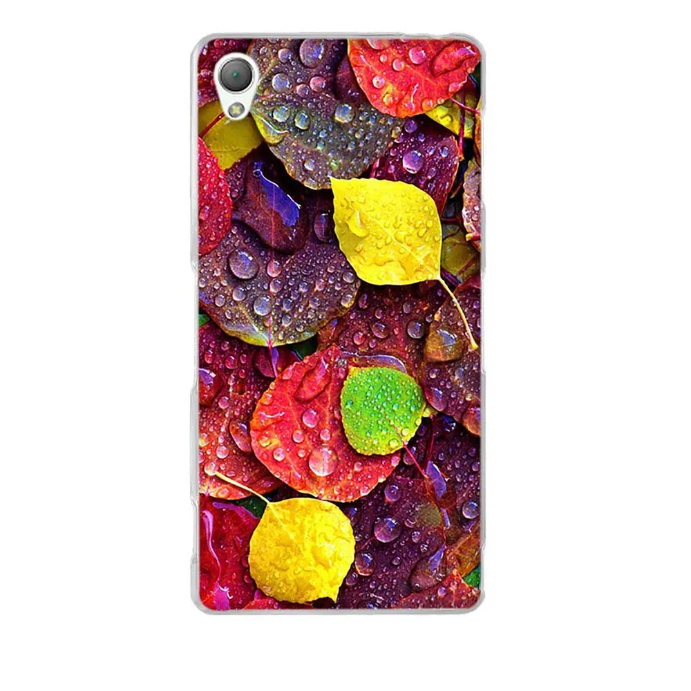 14 Тонкий силиконовый чехол-бампер для sony Xperia Z3, D6603, D6643, D6653, D6633, чехол с романтическим рисунком 5,2 дюйма - Цвет: 14