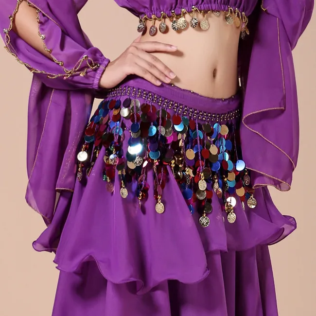 Костюм для танца живота комплект из 5 предметов топ + юбка пояс вуаль головной