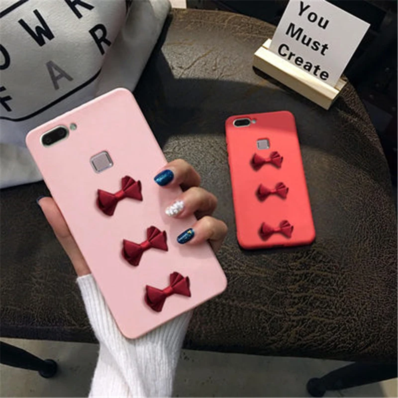 XINGYUANKE 3D Cute Phone Case For VIVO Y69 Luxury Bowknot Coque Y71 Soft Silicone Slim Cover Capa |