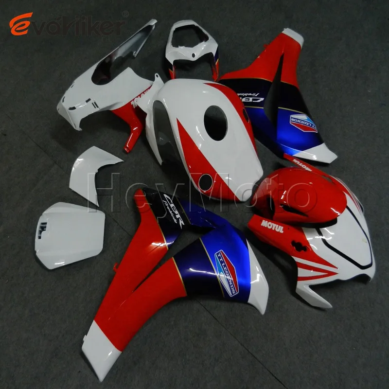 

Обтекатель ABS для мотоцикла CBR1000 RR 2008 2009 2010 2011, комплект красно-синих панелей двигателя, литьевая форма H2