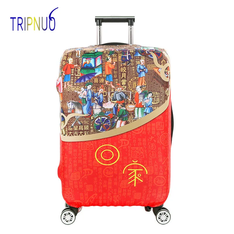 Защитные Чехлы TRIPNUO для чемоданов эластичные Мультяшные багажа с рисунком рыбы