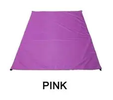 Pink Рыбалка коврик открытый Одеяло Портативный коврик для пикника Кемпинг Брезент ребенка играть подняться земле коврик Водонепроницаемый складной пляжный матрас - Цвет: Pink