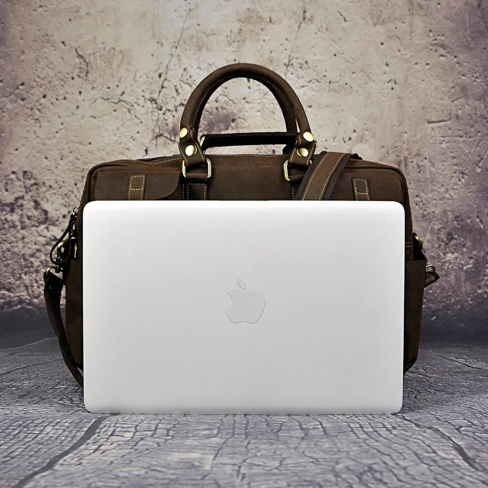 Crazy Horse, Кожаный Модный деловой портфель, сумка-мессенджер, мужской дизайн, для путешествий, для ноутбука, чехол для документов, сумка-тоут, портфель, сумка 3061-d