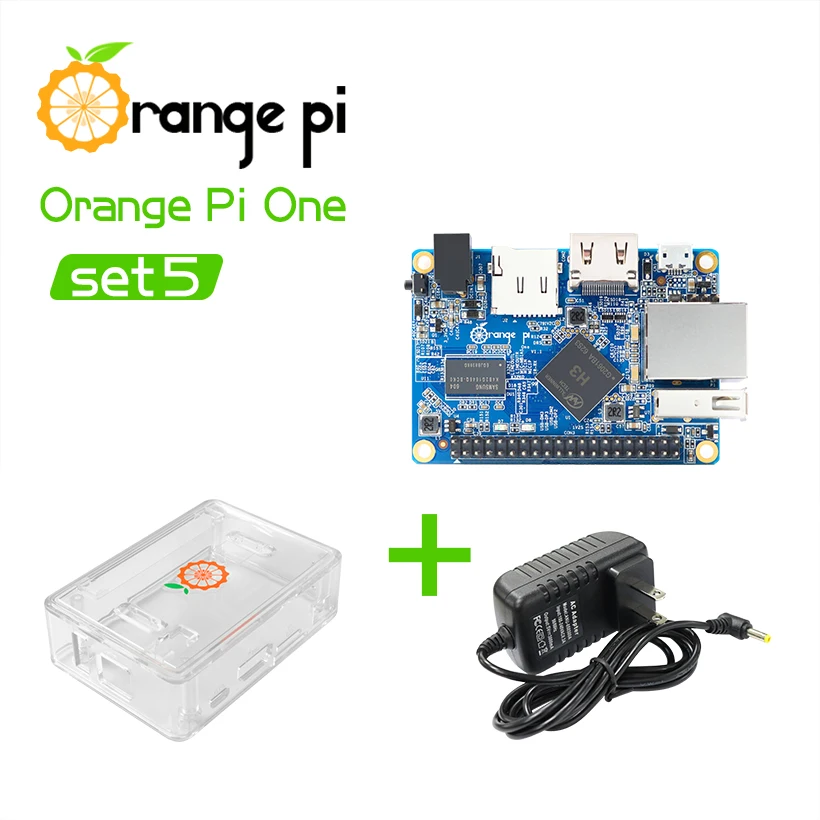 Orange Pi One + прозрачный чехол из АБС пластика источник питания Поддержка Android Ubuntu Debian