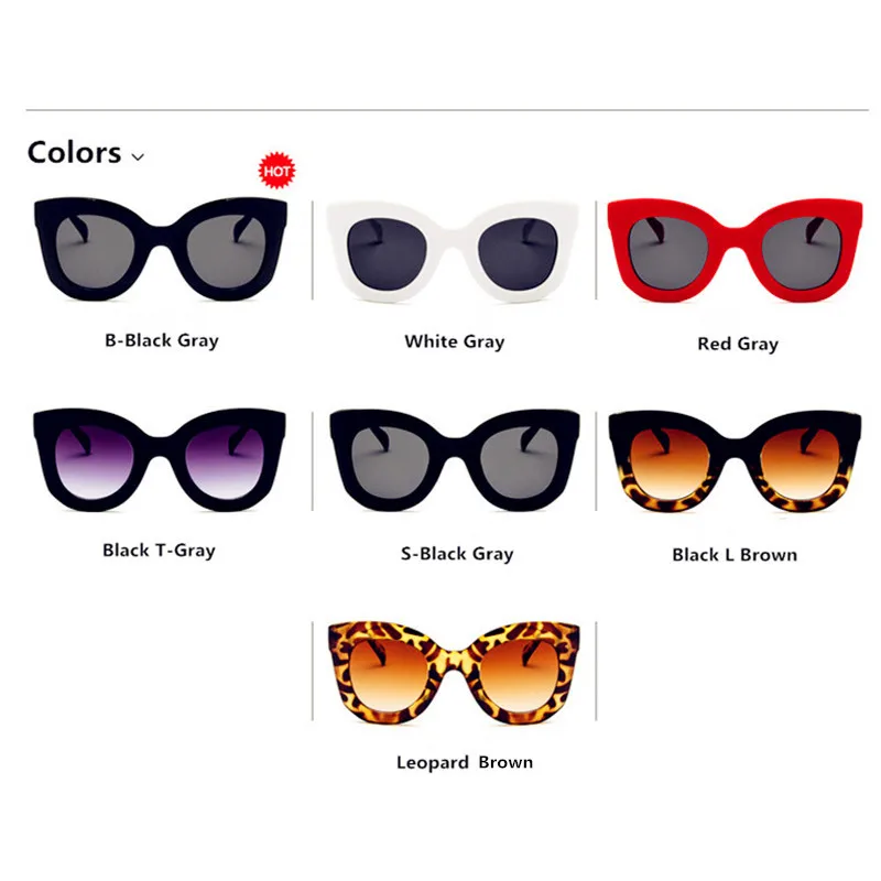 

2019 Fashion Design Cat Eye Sunglasses Women Sun Glasses Mirror Gradient Lens Retro Gafas Eyewear Oculos de sol UV400