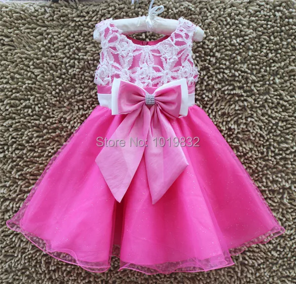 Красивые розовые платья принцессы для девочек Элегантное платье танцев Детские