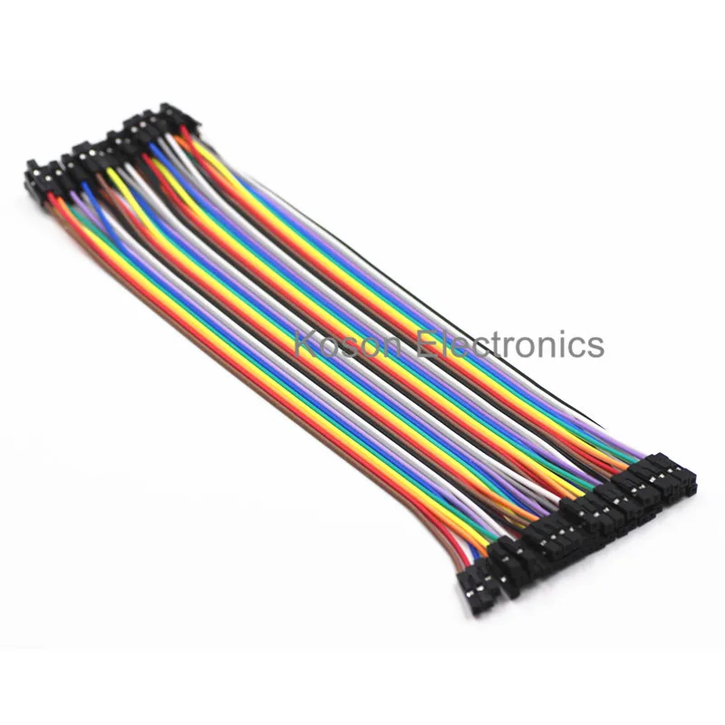 Перемычка для кабеля dupont 40 шт. кабель линия гнездо 20 см 1P arduino|line dupont|4 wire cable4 |