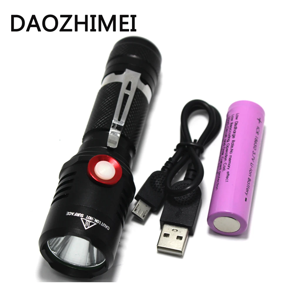 5000 lumenXM-L2 светодиодный перезаряжаемый светильник l2 фонарь Водонепроницаемый походный светильник+ 1*18650 батарея+ USB
