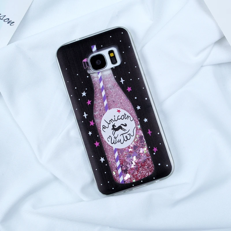 19 Чехол для samsung Galaxy S7 край S8 S9 S10 Plus Note 9 10 плюс A5 A50 A70 A7 J5 J7 J3 Жидкий блеск динамический чехол s - Цвет: 19