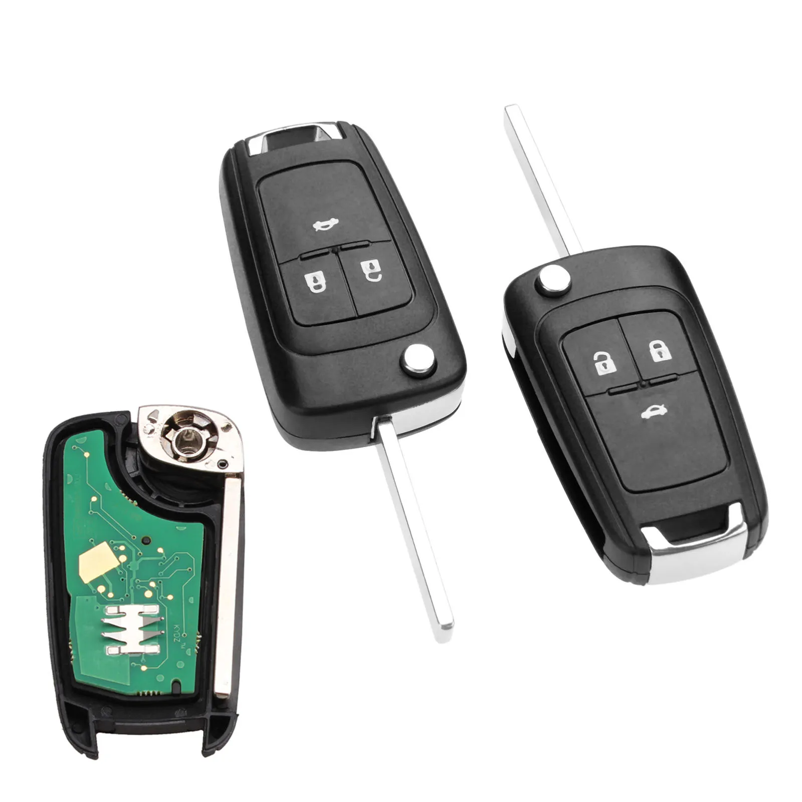 Yetaha 2 шт. 3 кнопки телефон с чипом ID46 7491 433 МГц для OPEL/VAUXHALL Astra J Corsa E Insignia Zafira C |